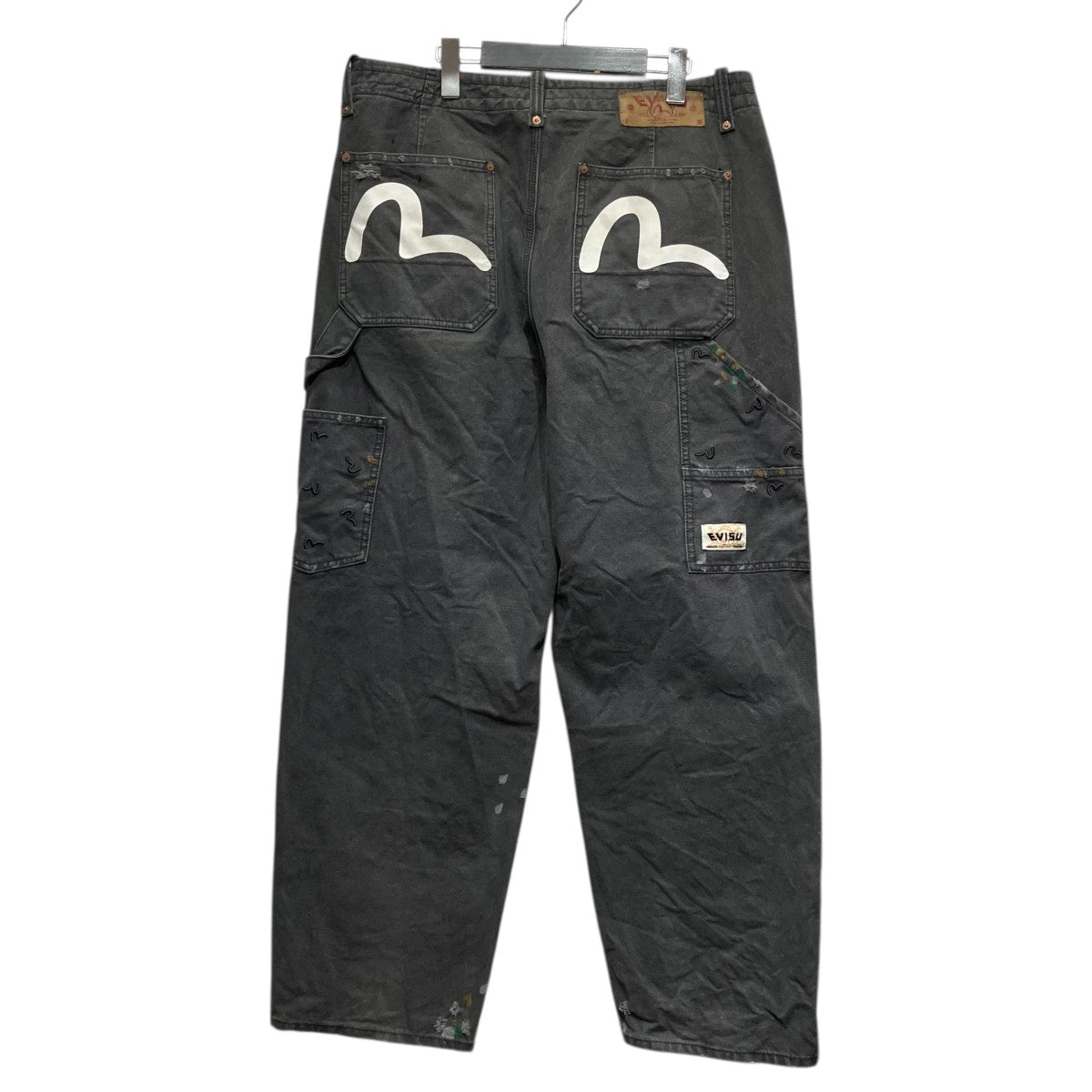 EVISU(エヴィス) カモメ刺繍とロゴプリントリラックスフィット