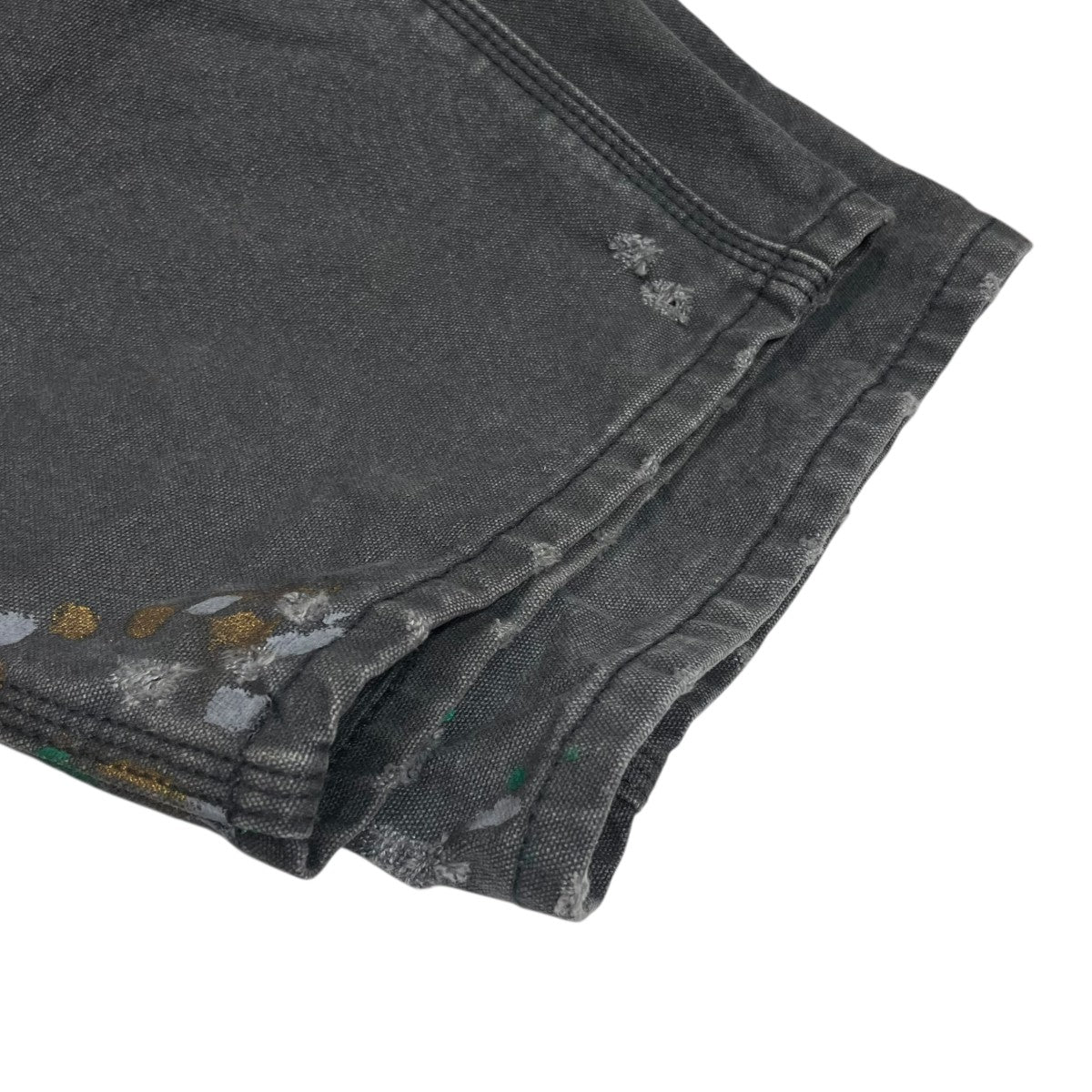 EVISU カモメ刺繍とロゴプリントリラックスフィットウォッシュドパンツダブルニーペインターパンツ2EAHTM4PT8035RXCT 古着・中古-4枚目のアイテム画像