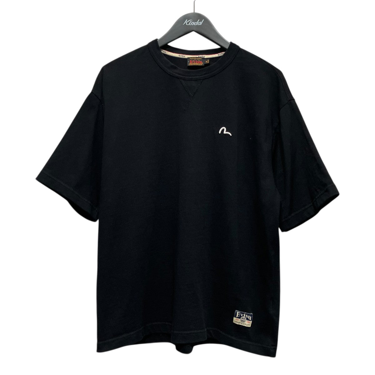 EVISU カモメ刺繍Tシャツ2ESHTM4TS7072RXCT 古着・中古-1枚目のアイテム画像