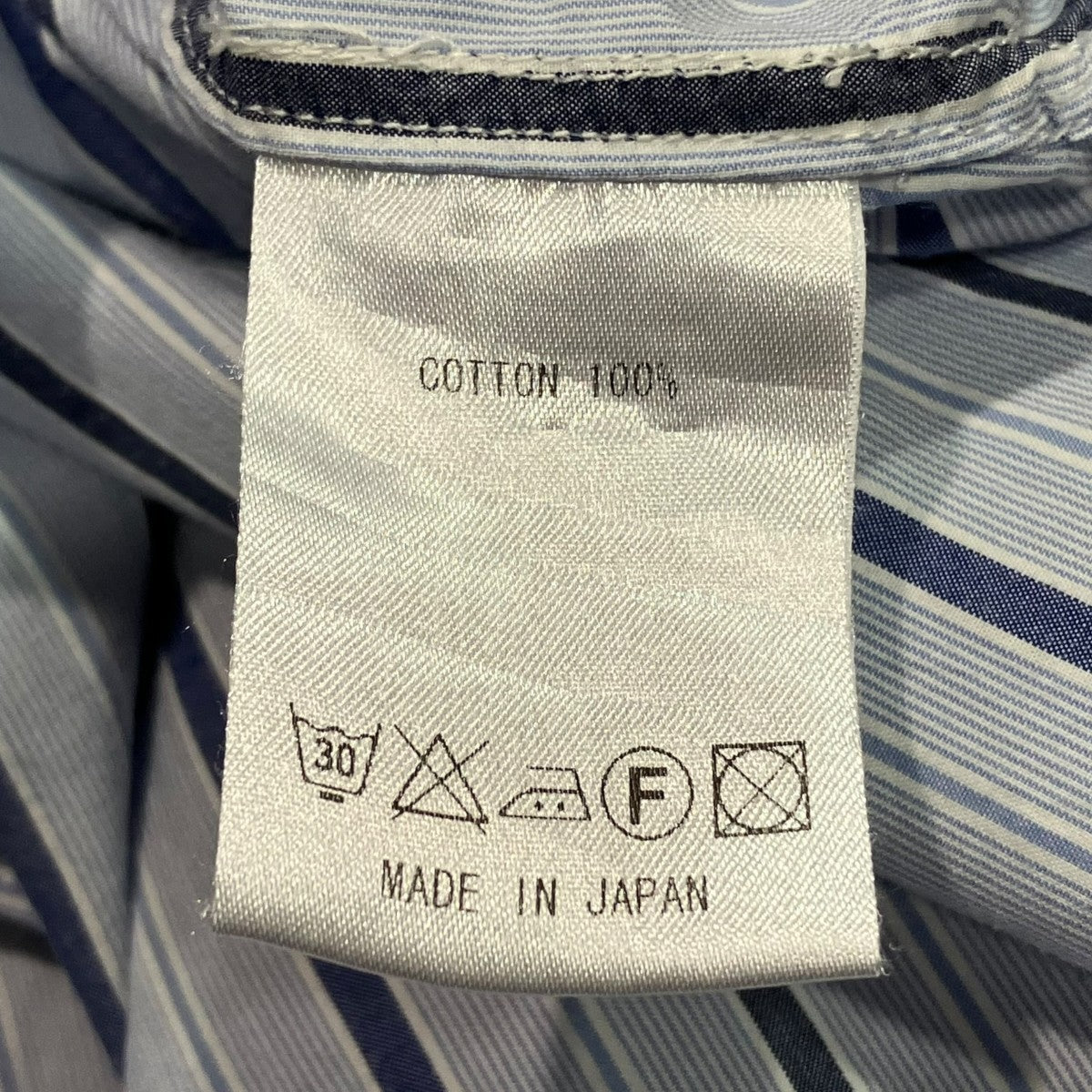 MOJITO ストライプノーカラーシャツ2061-1101 古着・中古-5枚目のアイテム画像