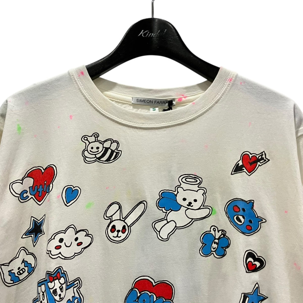 SIMEON FARRAR 総柄プリントTシャツ 古着・中古-3枚目のアイテム画像