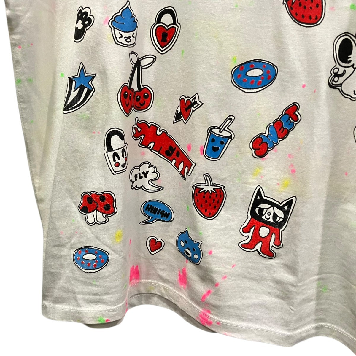SIMEON FARRAR 総柄プリントTシャツ 古着・中古-4枚目のアイテム画像