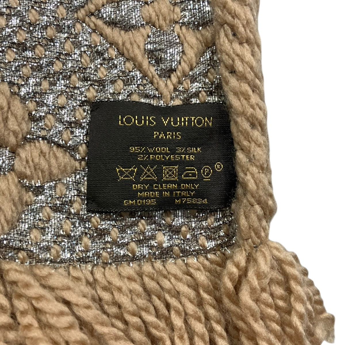 エシャルプ ロゴマニア シャインモノグラムマフラーM75834