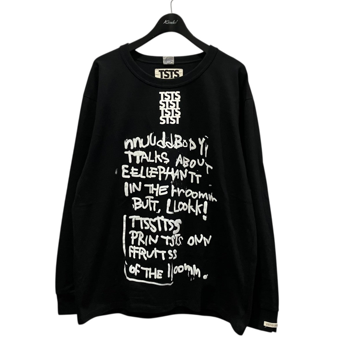 プリント長袖Tシャツ