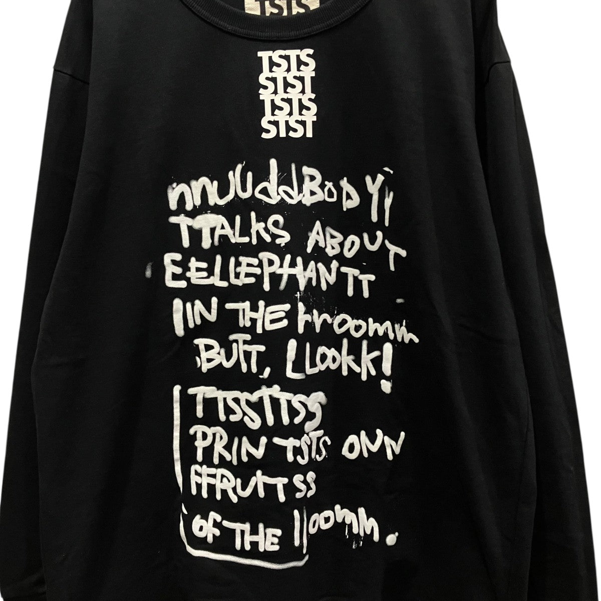 プリント長袖Tシャツ