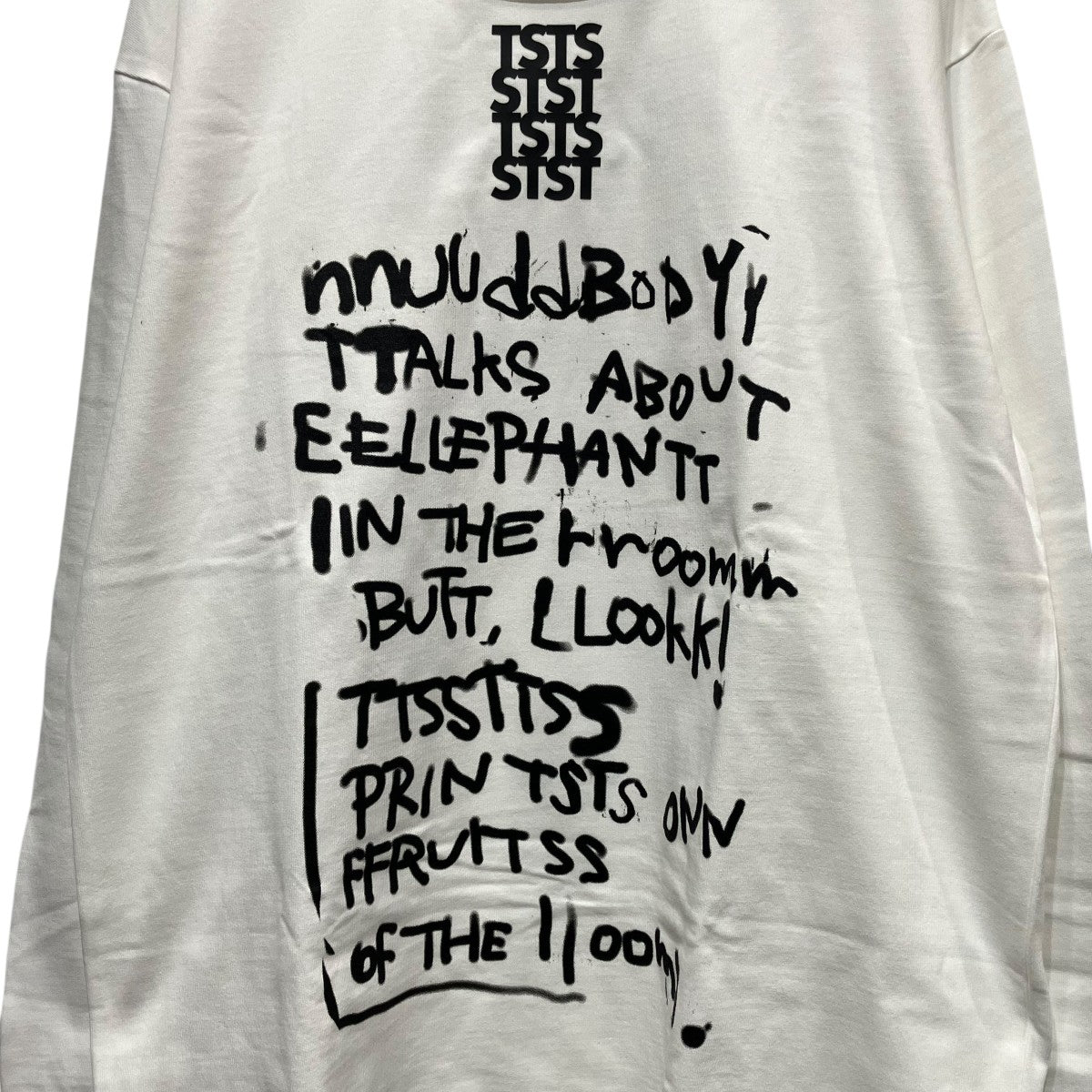 プリント長袖Tシャツ