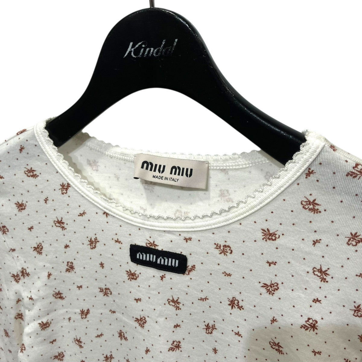 MIU MIU リブ編み ジャージー ドレスMJA914 S000 18ZU 古着・中古-3枚目のアイテム画像