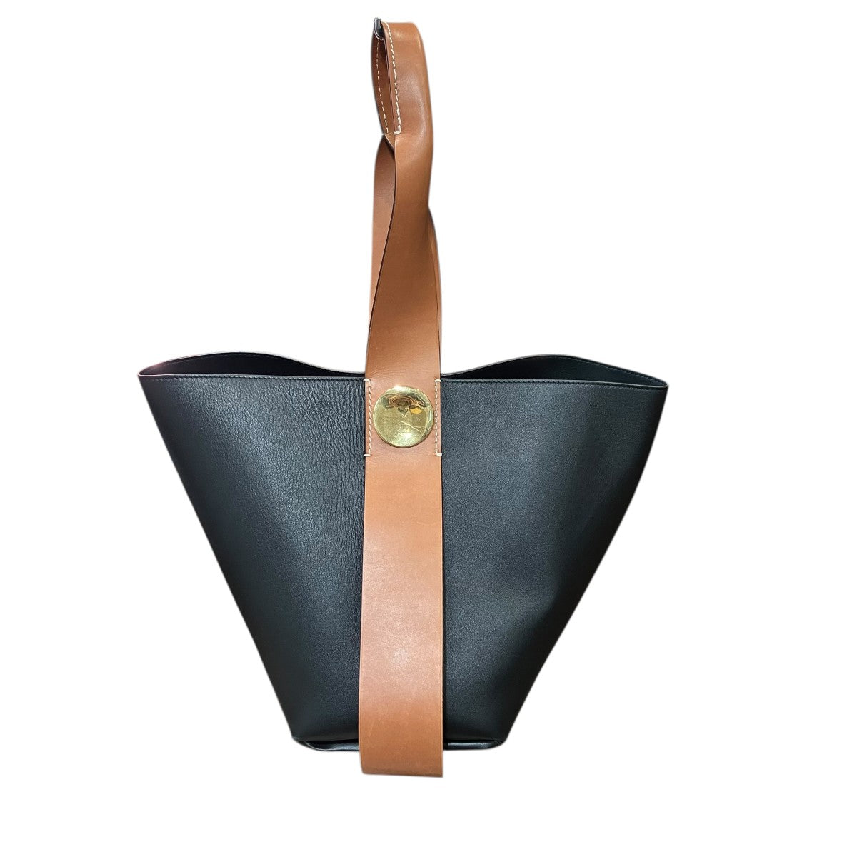JIL SANDER Twisted Leather Hobo Bagレザーツイステッドレザートップハンドルバッグ 古着・中古-1枚目のアイテム画像