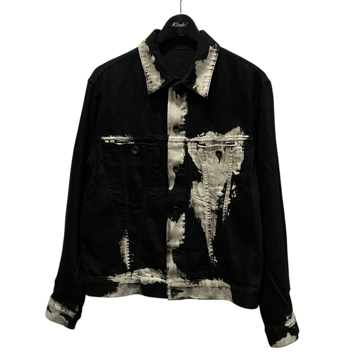 Y’s 26SS8OZ DENIM BRUSH BLEACH PANEL DENIM JACKETブリーチデニムジャケットYQ-Y01-016 古着・中古-1枚目のアイテム画像
