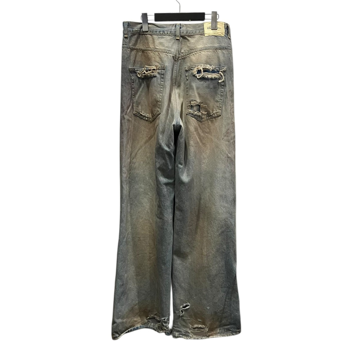lildenimjean ダメージ加工ワイドプリントデニムパンツ004LDJ24130-K2 古着・中古-2枚目のアイテム画像