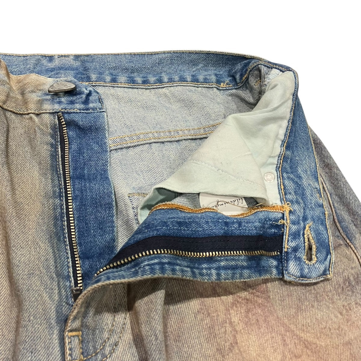 lildenimjean ダメージ加工ワイドプリントデニムパンツ004LDJ24130-K2 古着・中古-3枚目のアイテム画像
