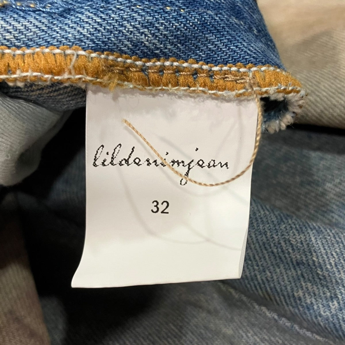 lildenimjean ダメージ加工ワイドプリントデニムパンツ004LDJ24130-K2 古着・中古-7枚目のアイテム画像
