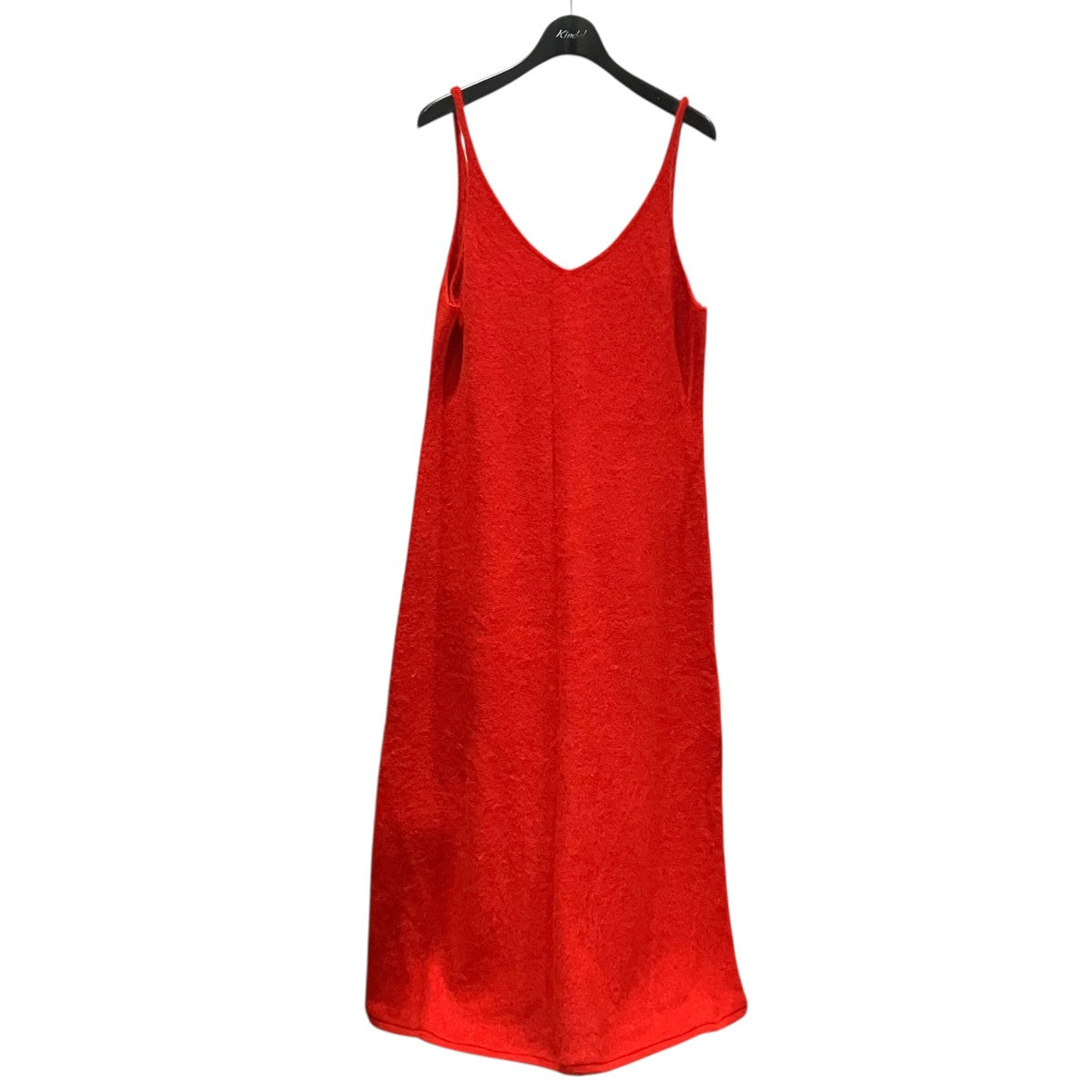 25AWGARMENT-DYED BABY ALPACA FUR KNIT DRESSキャミソールアルパカニットワンピースA25AD05BA