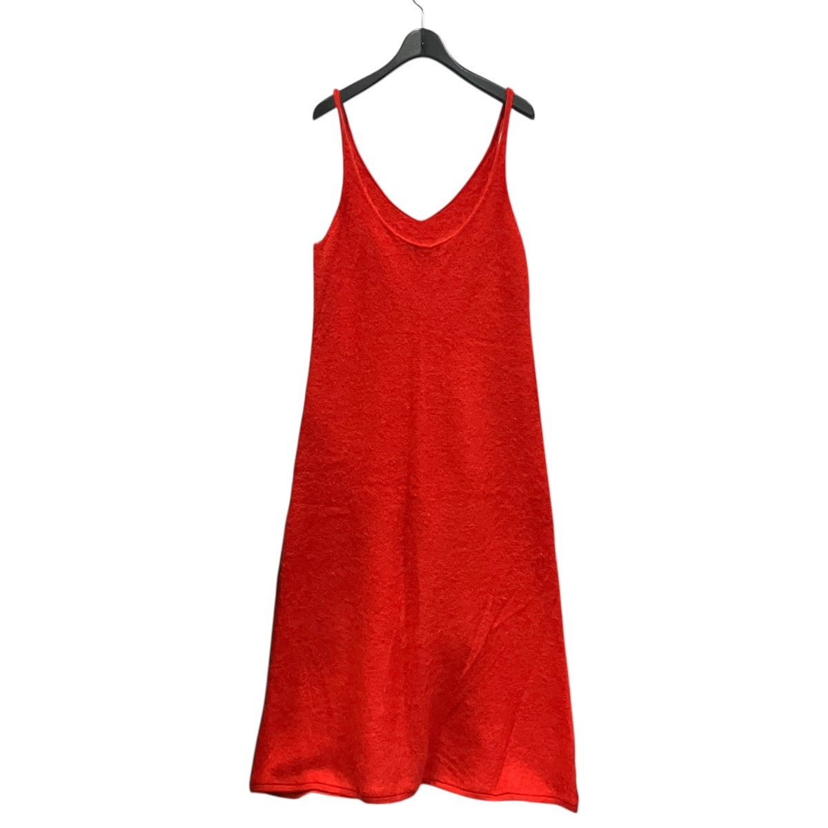 25AWGARMENT-DYED BABY ALPACA FUR KNIT DRESSキャミソールアルパカニットワンピースA25AD05BA