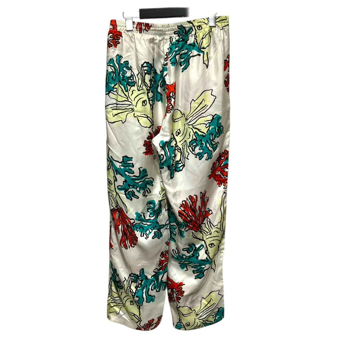 BANANATIME 総柄シルクイージーパンツ 古着・中古-2枚目のアイテム画像