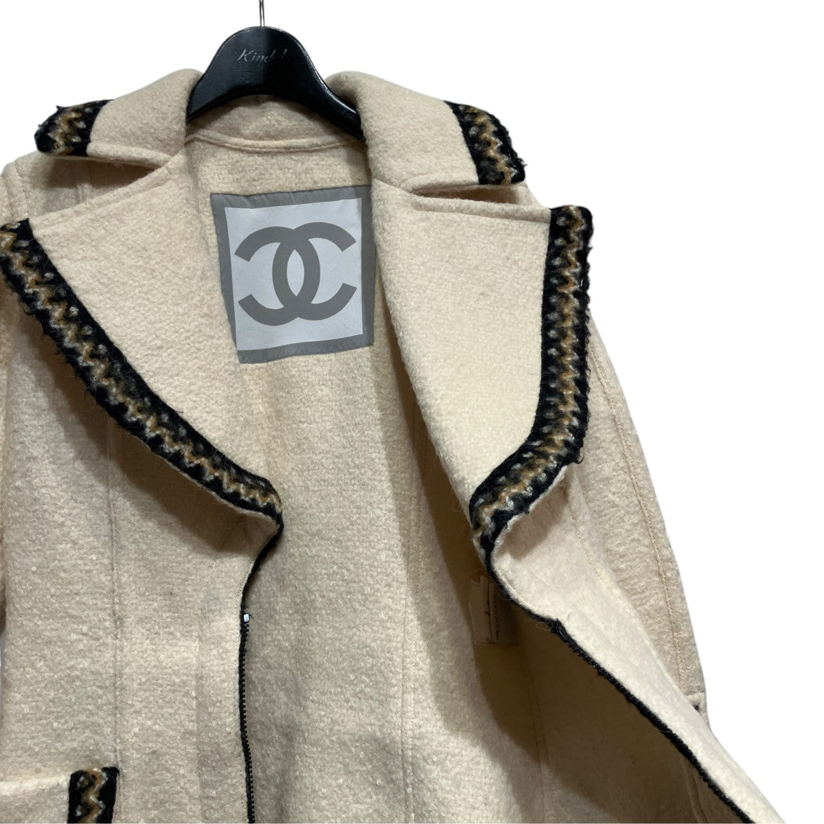 CHANEL パイピングジップコートP29214V14904 古着・中古-4枚目のアイテム画像