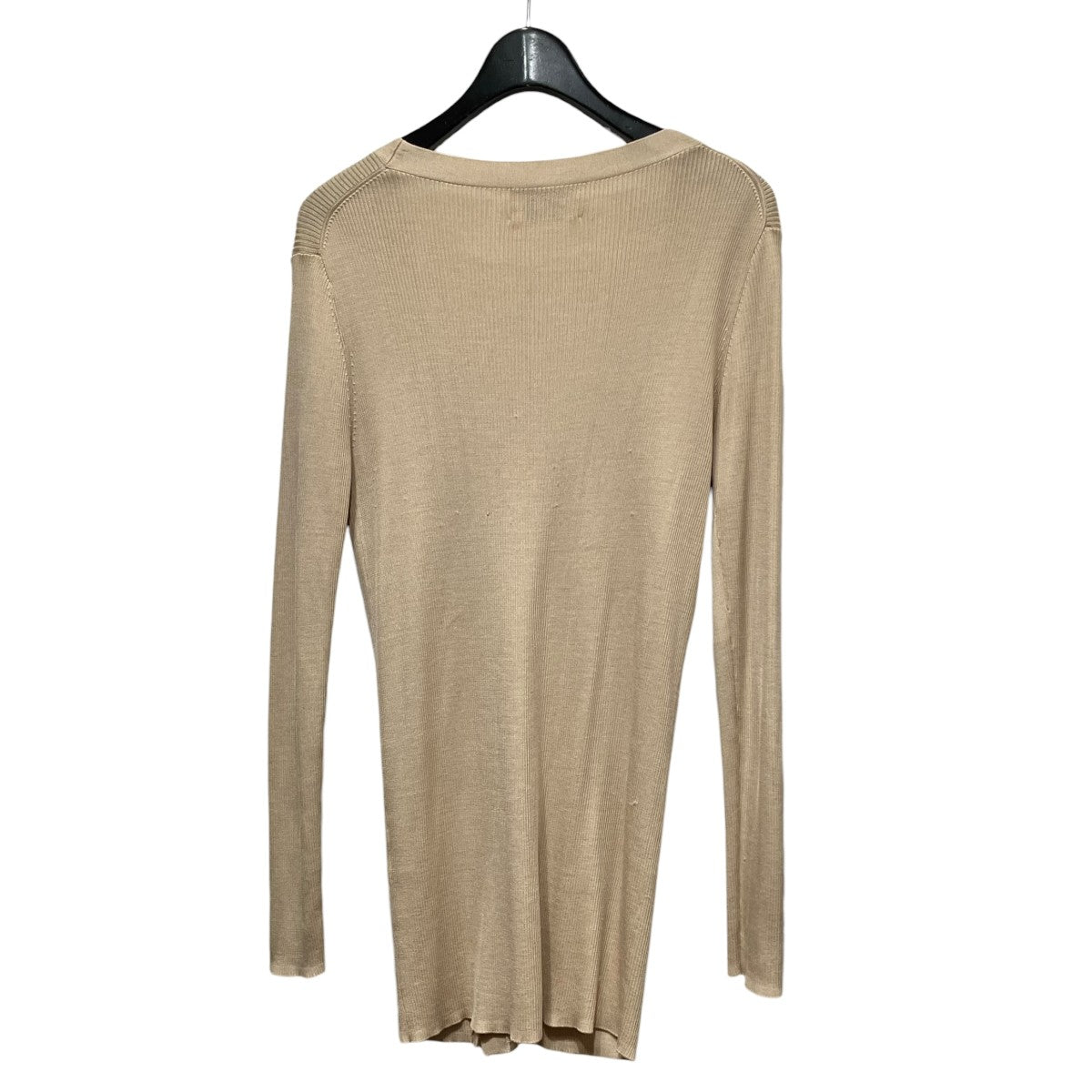 UNITED ARROWS シルクリブVネックカーディガン1528-136-0035 古着・中古-2枚目のアイテム画像