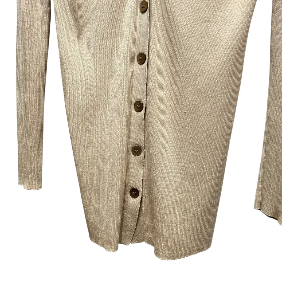 UNITED ARROWS シルクリブVネックカーディガン1528-136-0035 古着・中古-4枚目のアイテム画像