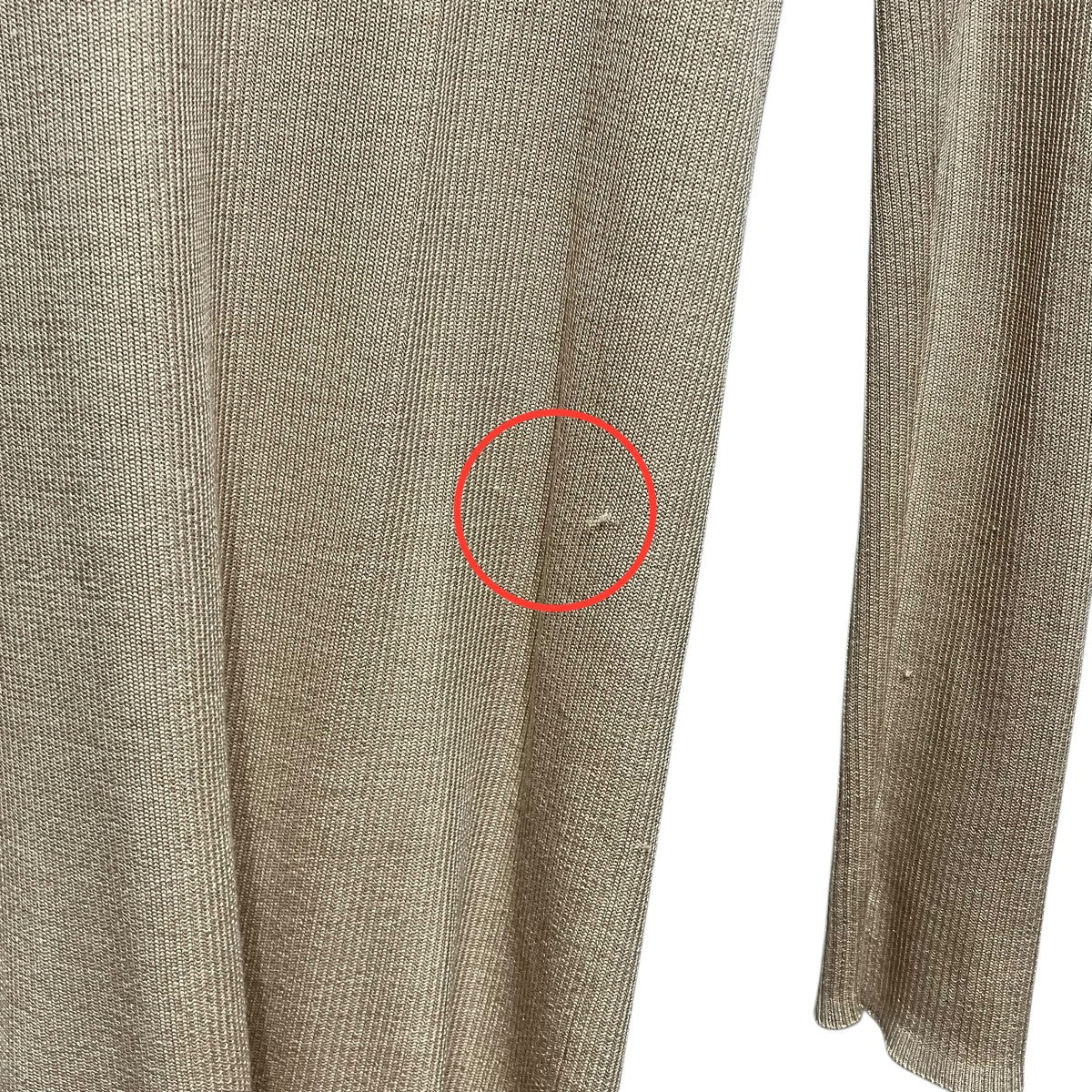 UNITED ARROWS シルクリブVネックカーディガン1528-136-0035 古着・中古-9枚目のアイテム画像