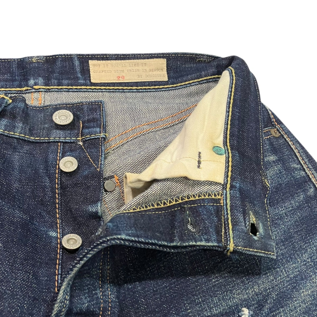 ボンクラ　BONCOURA　デニム SHRINK TO FIT　26 BONCOURA(ボンクラ) SHRONK TO FITデニムパンツ インディゴ サイズ 29