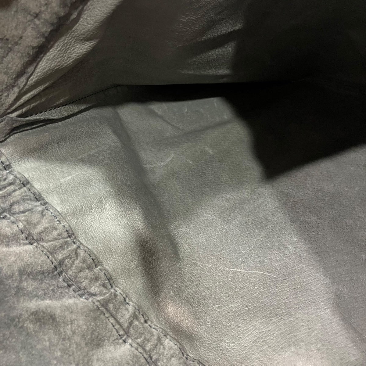 Hender Scheme スウェードショルダー巾着バッグ 古着・中古-7枚目のアイテム画像
