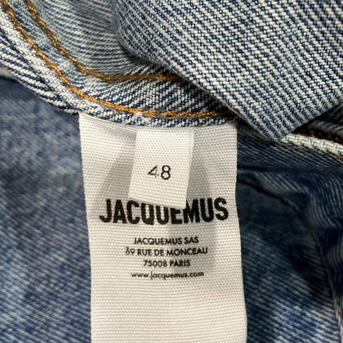 JACQUEMUS De-Nimesデニムジャケット245DE027 古着・中古-5枚目のアイテム画像