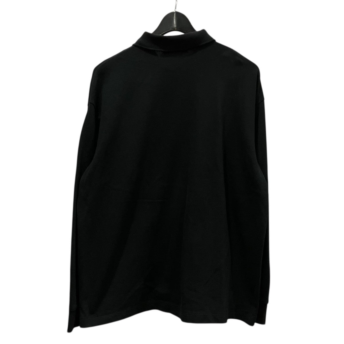 zip long sleeve poloハーフジップニットポロシャツ