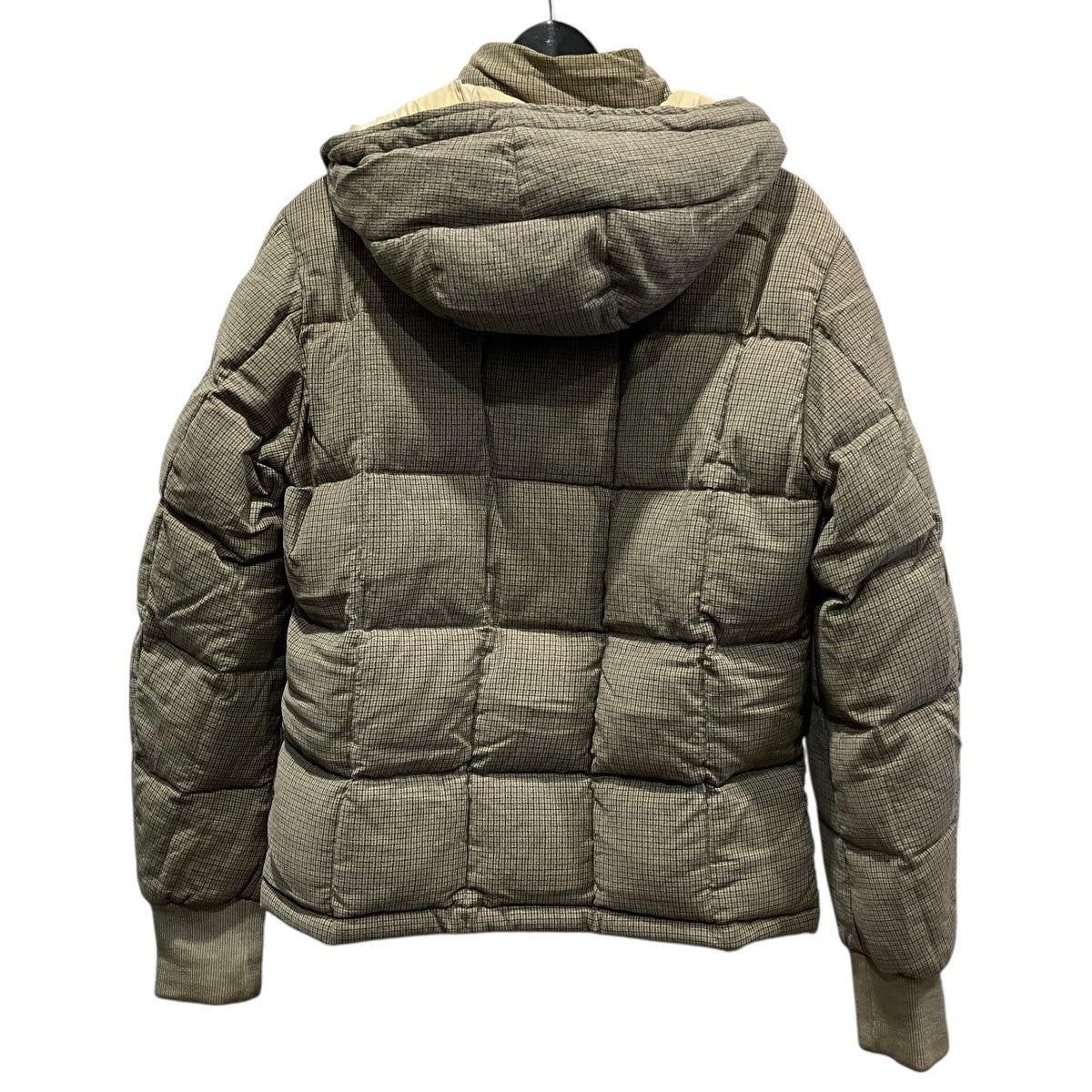 MONCLER チェックダウンジャケット 古着・中古-2枚目のアイテム画像