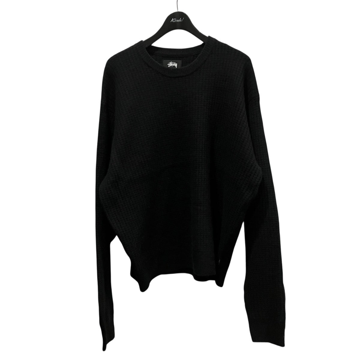 25AWWAFFLE KNIT CASHMERE CREWワッフルカシミヤクルーネックニット