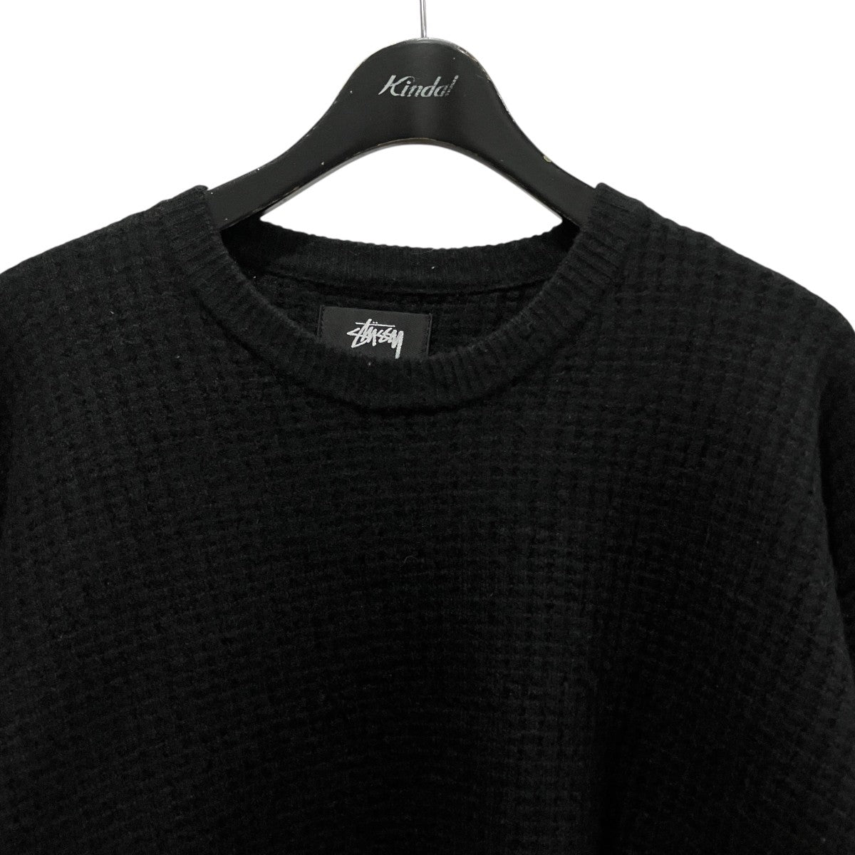 25AWWAFFLE KNIT CASHMERE CREWワッフルカシミヤクルーネックニット