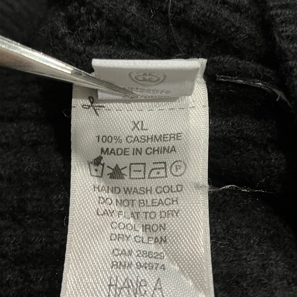 25AWWAFFLE KNIT CASHMERE CREWワッフルカシミヤクルーネックニット