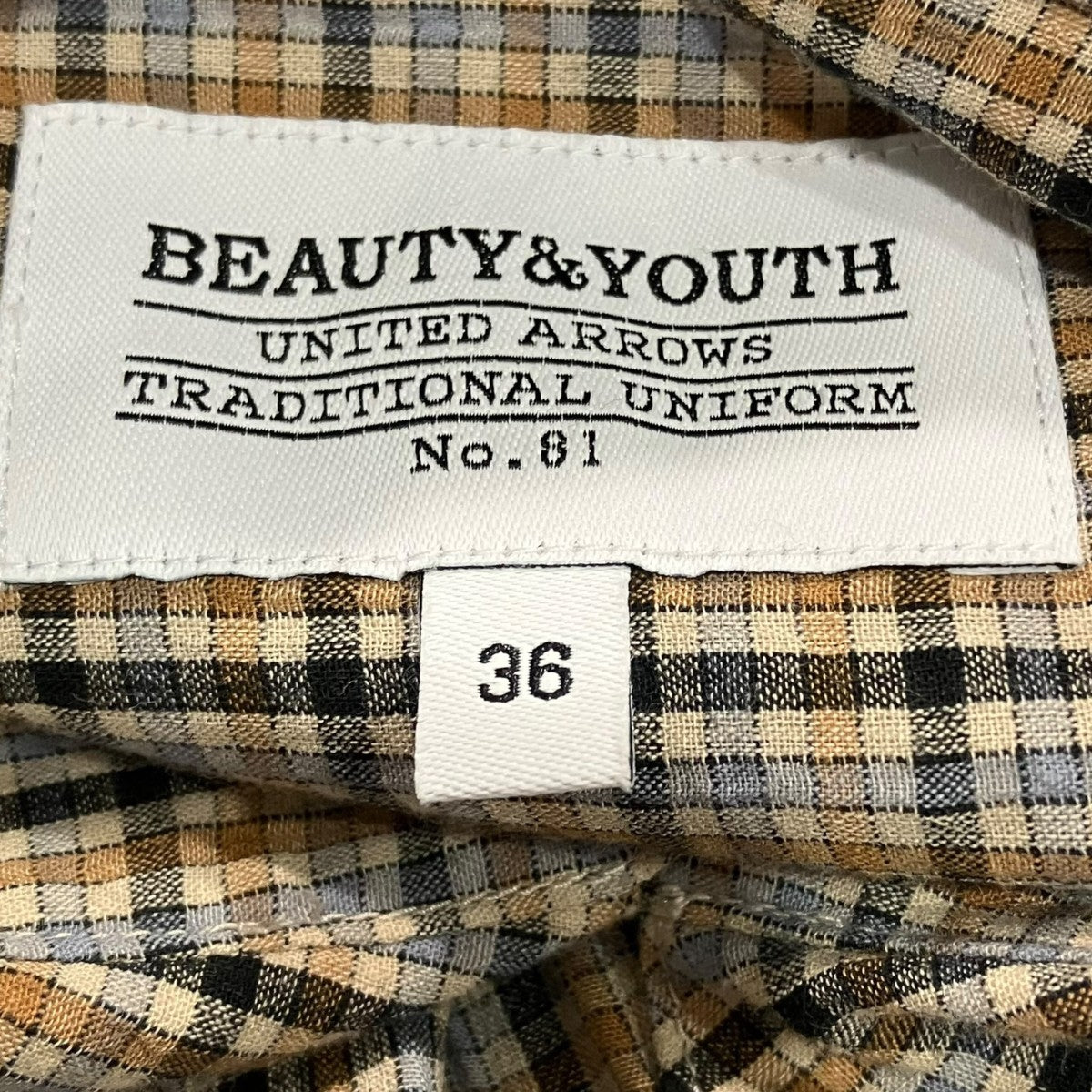 UNITED ARROWS チェックシャツ 古着・中古-5枚目のアイテム画像