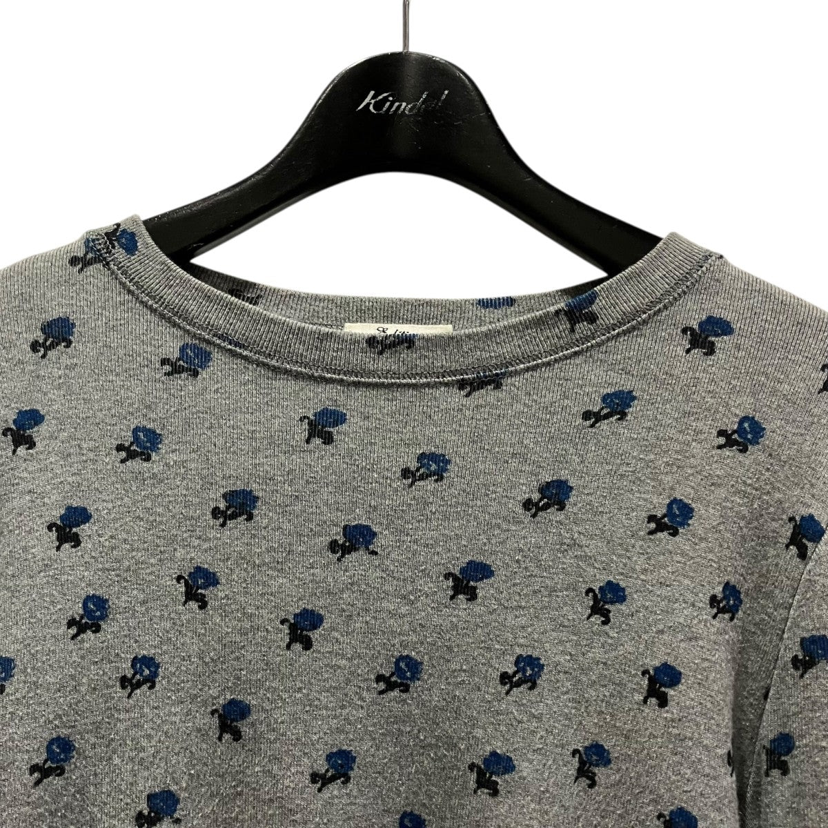 Edition 25AWコットンモダールフライス フラワープリント長袖Tシャツ34-03-54-03017 古着・中古-3枚目のアイテム画像