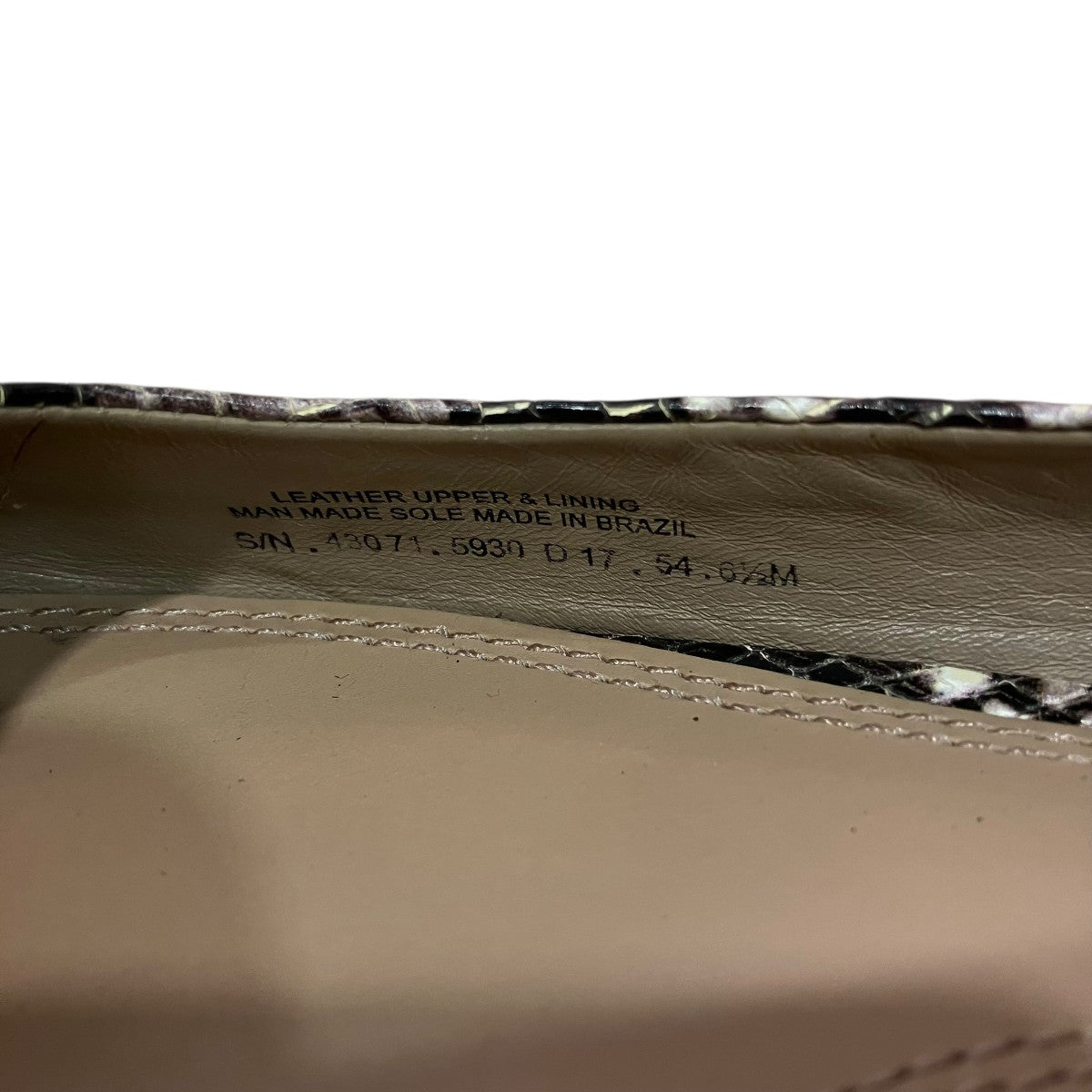 TORY BURCH パイソンフラットシューズ 古着・中古-7枚目のアイテム画像