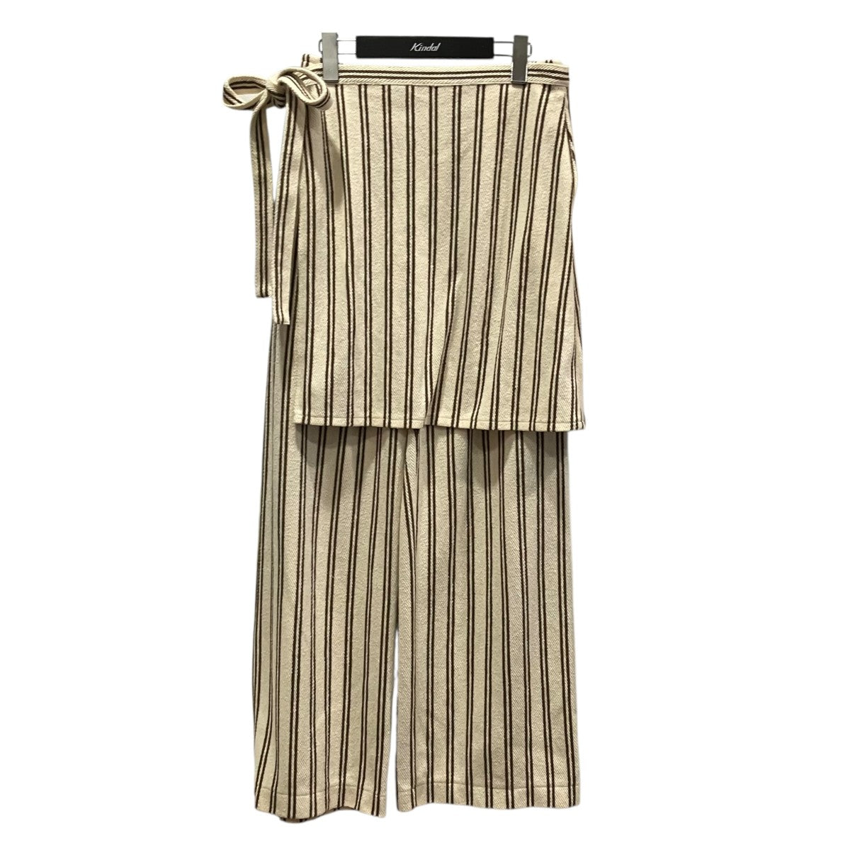PHEENY 25SSCotton inray stripe pants with apronエプロン付きストライプパンツPS25-PT04 古着・中古-1枚目のアイテム画像