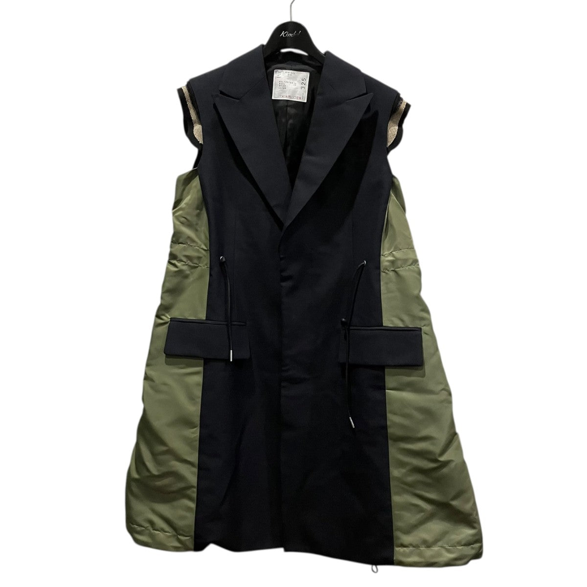 sacai スーチングベストコートSCW-325 古着・中古-1枚目のアイテム画像