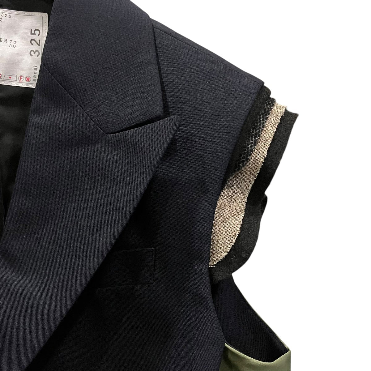 sacai スーチングベストコートSCW-325 古着・中古-5枚目のアイテム画像