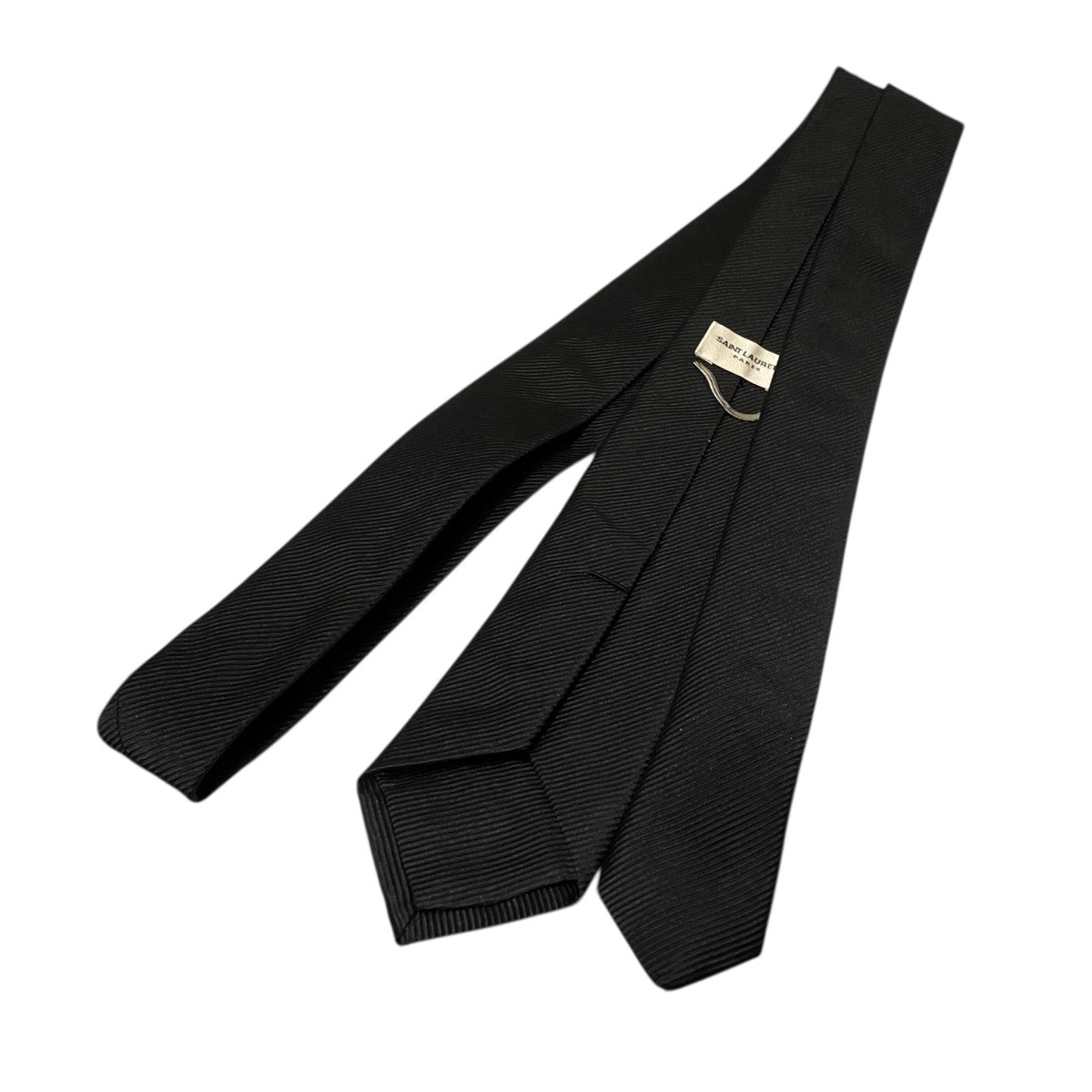 Saint Laurent Paris シルク混ネクタイ 古着・中古-2枚目のアイテム画像