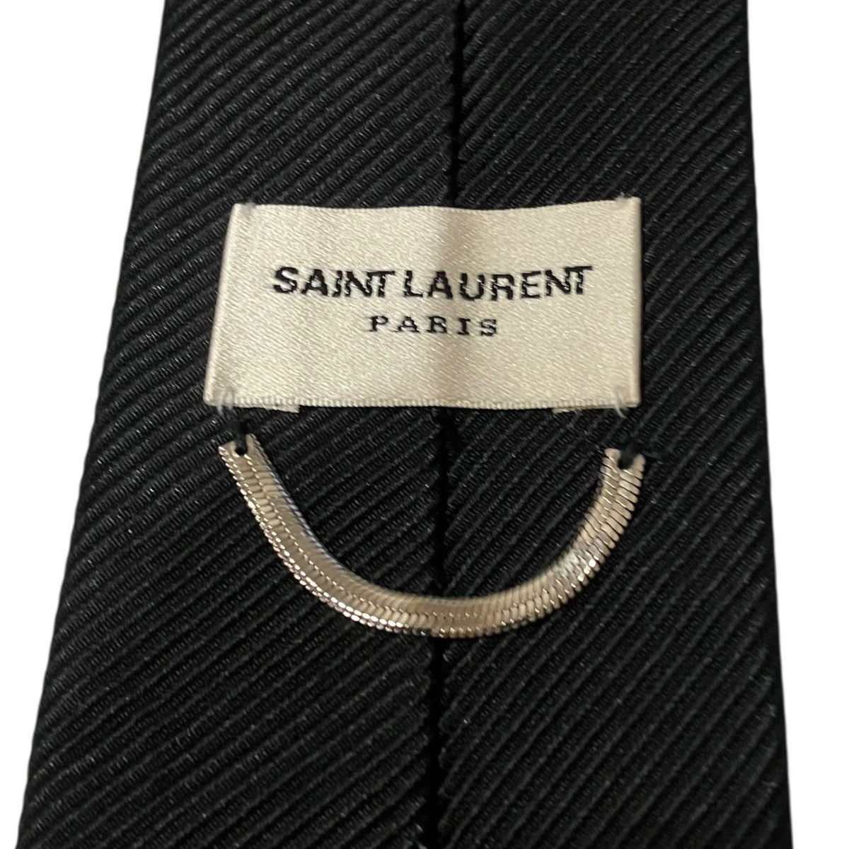 Saint Laurent Paris シルク混ネクタイ 古着・中古-7枚目のアイテム画像