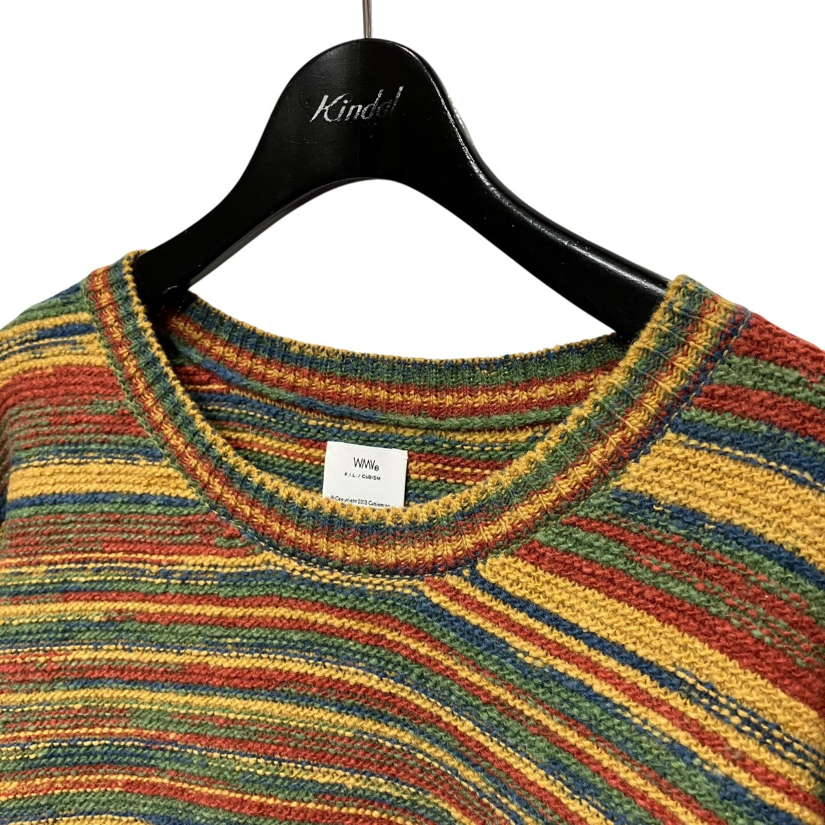 WMV(VISVIM) 26SS紙袋 JUMBO KNIT TEE S S W半袖ボーダーニット0326105012003 古着・中古-3枚目のアイテム画像