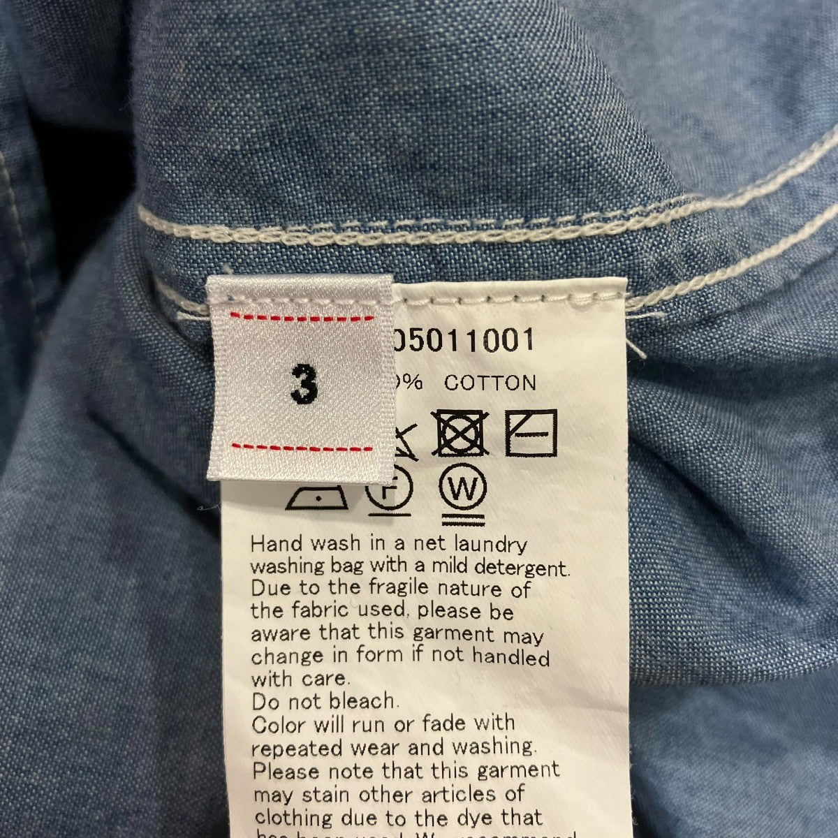 VISVIM 23AWKEESEY SHIRT S S CHAMBRAYバックロゴ半袖シャツ0123405011001 古着・中古-4枚目のアイテム画像