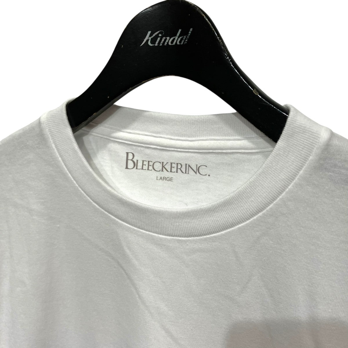 BLEECKER INC． bleeCKer L S Tee -whiteロゴプリントTシャツ 古着・中古-3枚目のアイテム画像