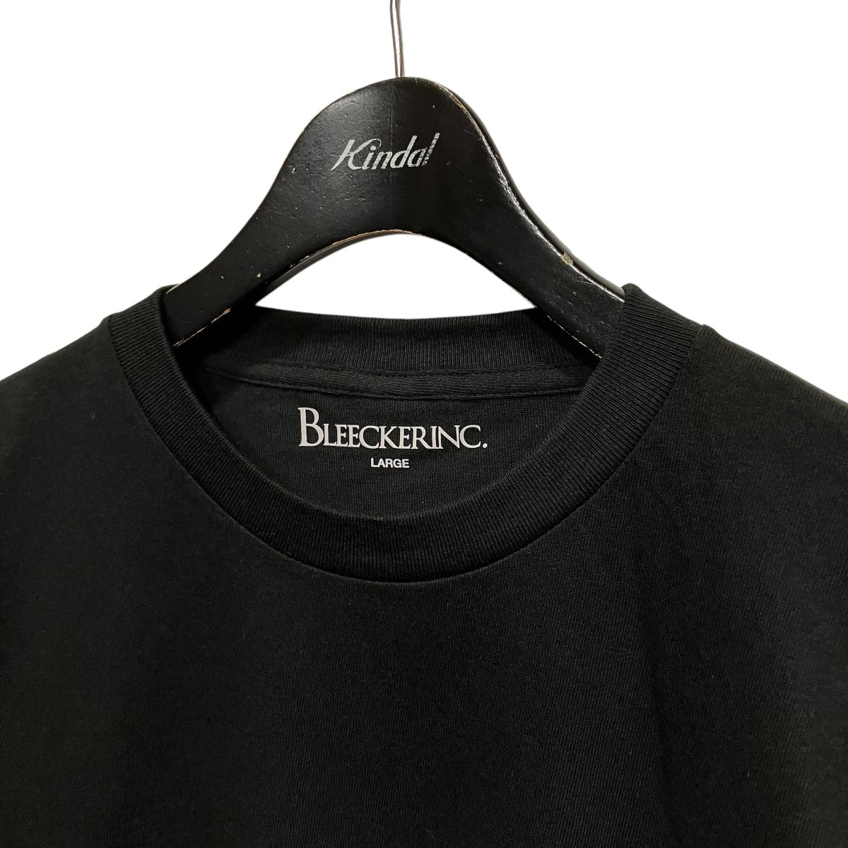 BLEECKER INC bleeCKer L S Tee -blackロゴプリントTシャツ 古着・中古-3枚目のアイテム画像