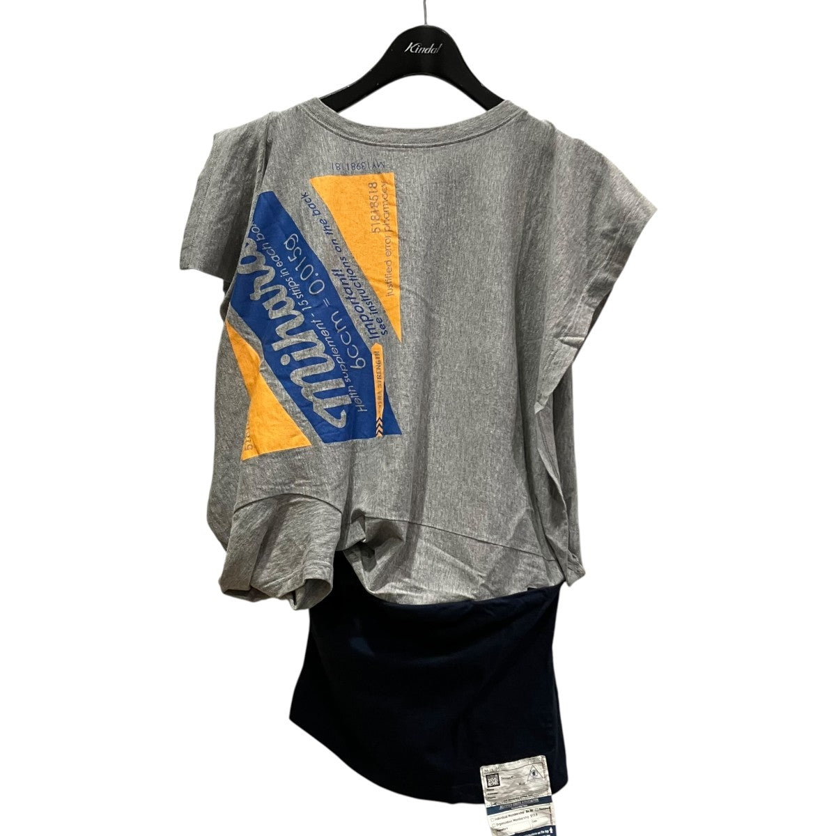 Maison MIHARA YASUHIRO Sideway TshirtsドッキングプリントTシャツB04TS751 古着・中古-1枚目のアイテム画像
