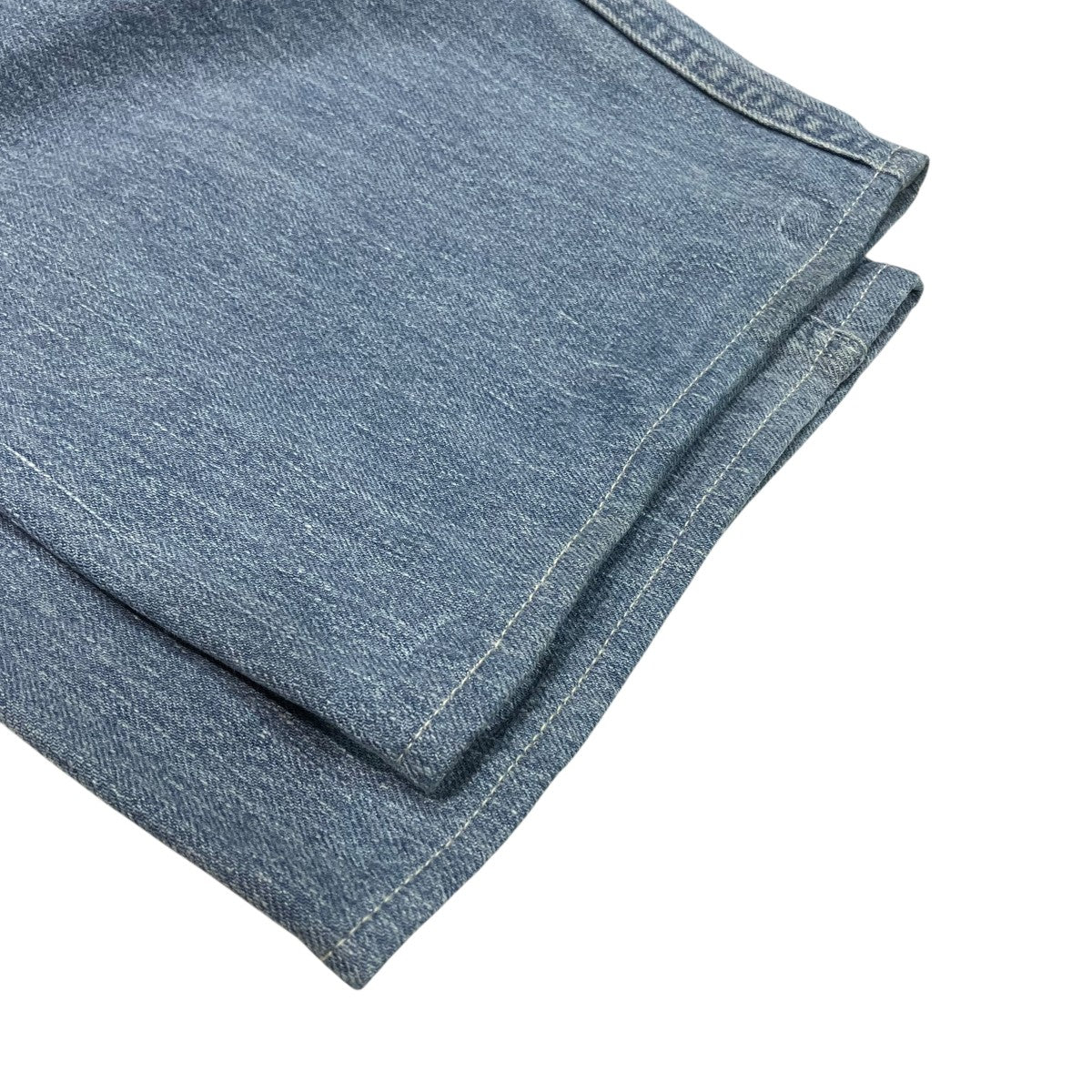 AURALEE SELVEDGE FADED LIGHT DENIM WIDE PANTSワイドデニムパンツA24SP07DE 古着・中古-4枚目のアイテム画像