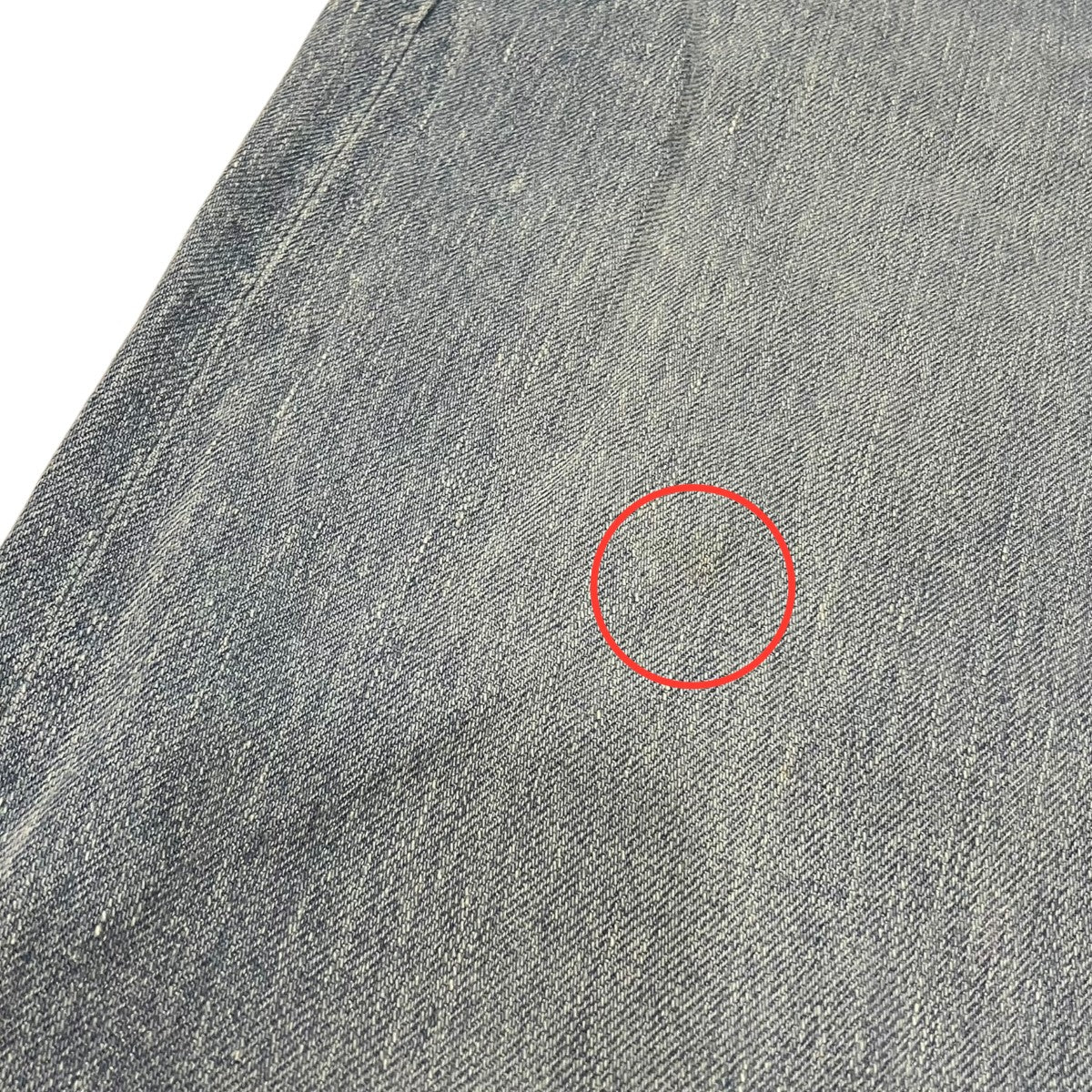 AURALEE SELVEDGE FADED LIGHT DENIM WIDE PANTSワイドデニムパンツA24SP07DE 古着・中古-6枚目のアイテム画像