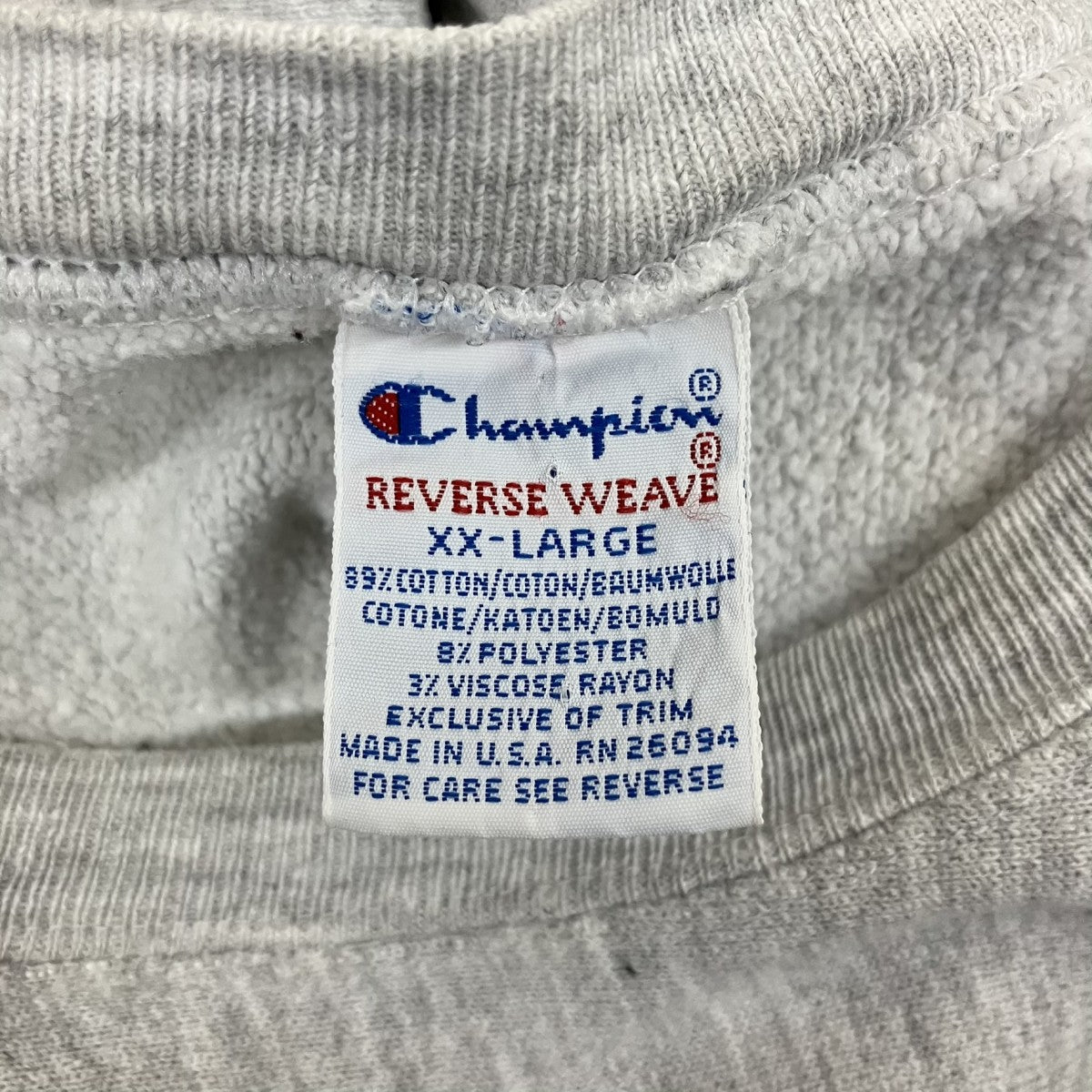 Champion REVERSE WEAVE 90’S LEWIS ＆ CLARK COLLEGEクルーネックスウェット 古着・中古-6枚目のアイテム画像