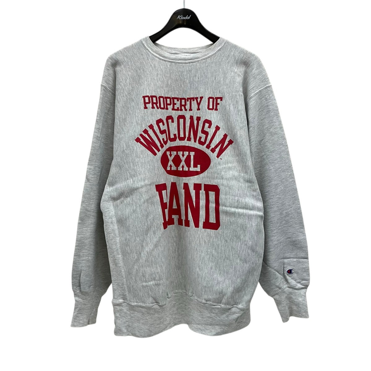 Champion REVERSE WEAVE 90’s PROPERTY OF WISCONSINクルーネックスウェット 古着・中古-1枚目のアイテム画像