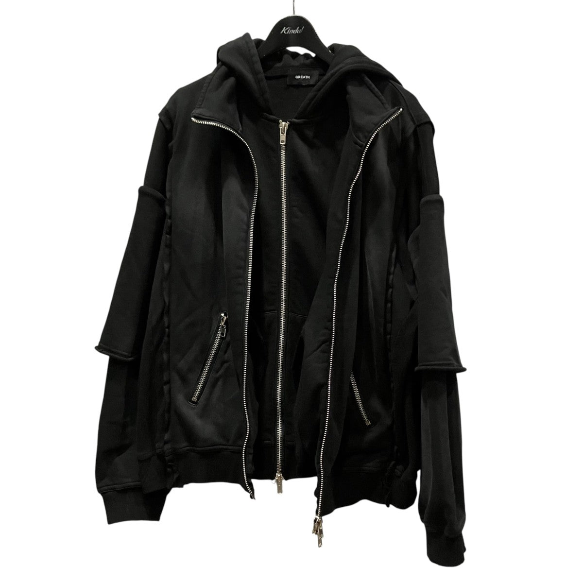 BLEACH LAYERED ZIP HOODIEブリーチ加工レイヤードジップパーカーBR26SS-C5001