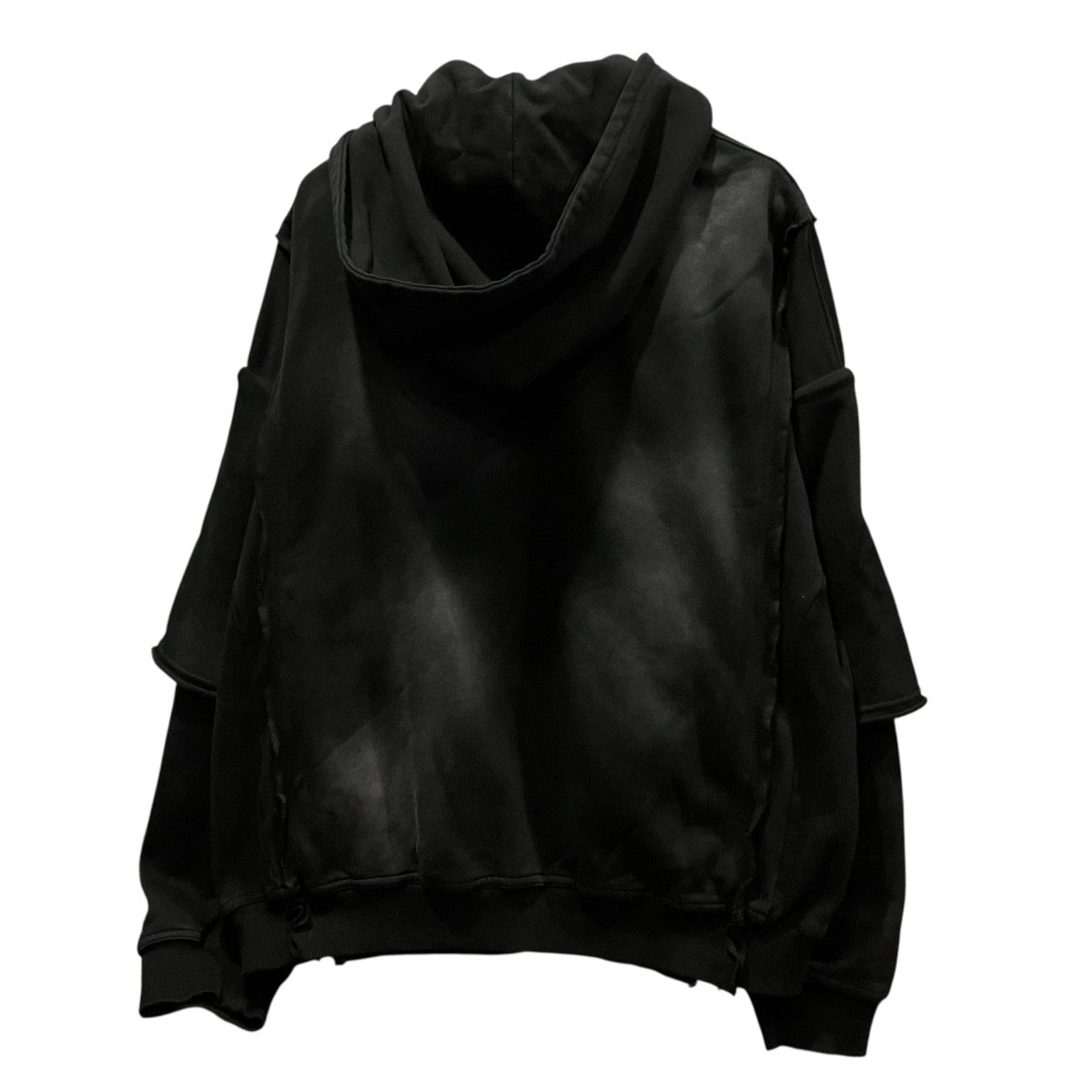 BLEACH LAYERED ZIP HOODIEブリーチ加工レイヤードジップパーカーBR26SS-C5001